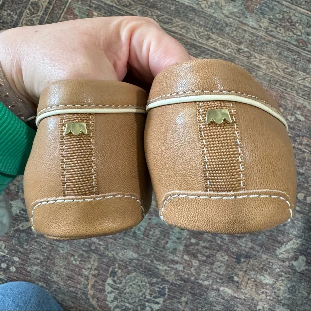 Birdies The Vesper Driver Cappuccino Leather Raffia 8 NWOT - Picture 5 of 12